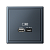 Розетка USB ArtGallery тип A+C 45Вт QC PD высокоскор. ЗУ механизм грифель SE GAL000729