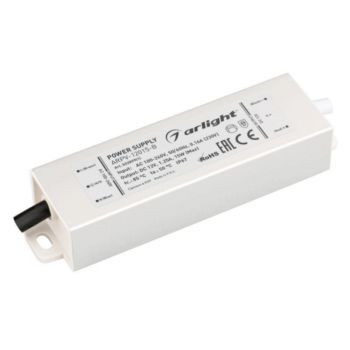 Блок питания ARPV-12015-B (12В 1.3В 15Вт) IP67 металл Arlight 022899(1)