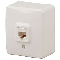 Розетка компьютерная ОП Эксперт RJ45 11-3203-02 IP20 сл. кость Эра Б0020731