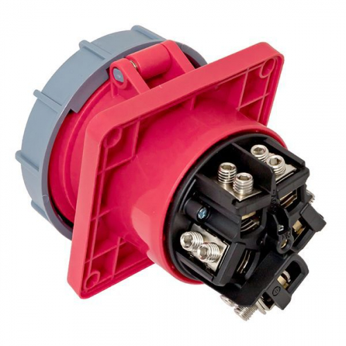 Розетка стационарная внутренняя угловая 4452 3Р+РЕ+N 125А 380В IP67 PROxima EKF ps-4452-125-380 фото 7