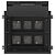 Люк MultiDesk MDK10 на 12мод. IP40 с монтажной коробкой для бетонных полов SE MDK10212