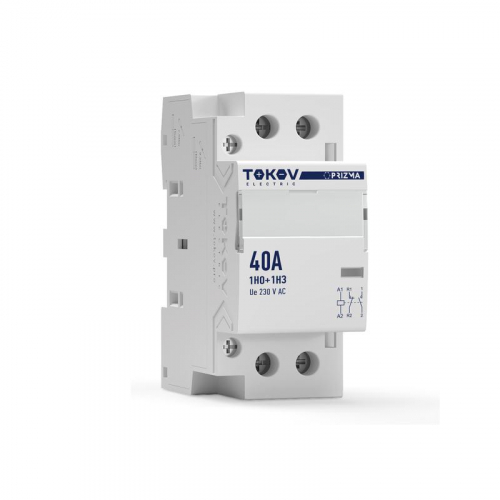 Контактор модульный 36мм 40А 230В АС 1НО 1НЗ PRIZMA TOKOV ELECTRIC TKE-PZ-MC-2-40-230-11