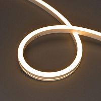 Лента светодиодная MOONLIGHT-SIDE-A140-12x17mm 24V Warm 2700К 9.6Вт/м IP67 wire x2 боков. вывод кабеля герметичная (уп.5м) Arlight 042783