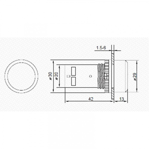 Кнопка EB22 возвратная зел. NO+NC 300В Rexant 36-5531