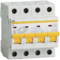 Выключатель автоматический модульный 4п B 4А 4.5кА ВА47-29 IEK MVA20-4-004-B