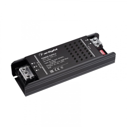Блок питания ATS-24-100-LS (24В 4.1А 100Вт) IP20 сетка Arlight 049063 Блок питания ATS-24-100-LS (24В 4.1А 100Вт) IP20 сетка Arlight 049063