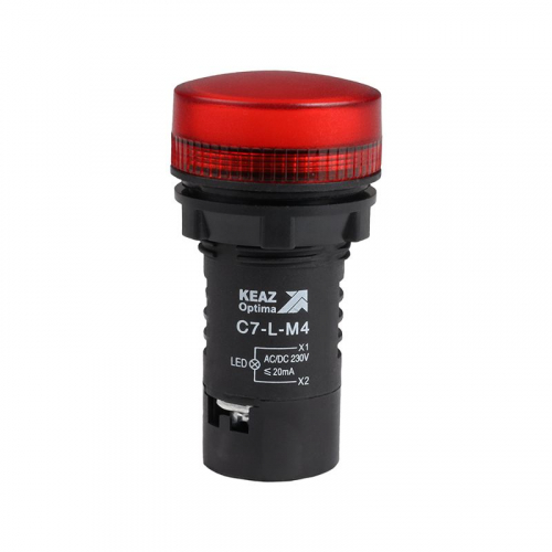 Лампа светодиодная OptiSignal Compact D22 С7-L-M4 красн. 230В AC/DC XB7EV04MP КЭАЗ 362160 Лампа светодиодная OptiSignal Compact D22 С7-L-M4 красн. 230В AC/DC XB7EV04MP КЭАЗ 362160
