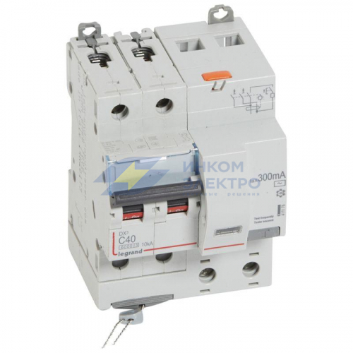Выключатель автоматический дифференциального тока 2п C 40А 300мА тип AC 10кА DX3 4мод. Leg 411176