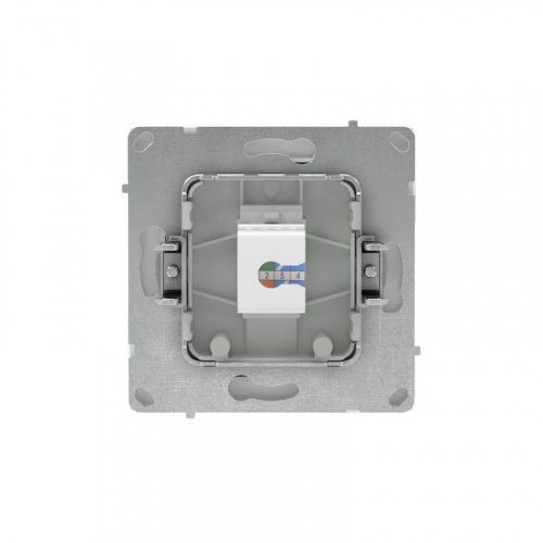 Розетка компьютерная 1-м KANT RJ45 кат.6A без шторки бел. магнолия DKC 7000673 фото 3