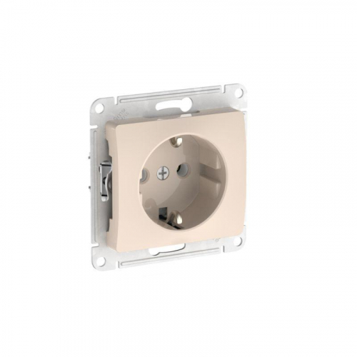 Розетка Glossa 16А с заземл. быстрозажим. клем. механизм беж. SE GSL000243S Розетка Glossa 16А с заземл. быстрозажим. клем. механизм беж. SE GSL000243S