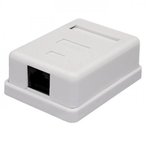 Розетка компьютерная 8P8C (RJ-45) UTP кат.6 1 порт SUPRLAN 10-0355