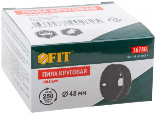 Пила круговая инструментальная сталь 48мм FIT 36780 фото 3