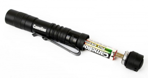 Фонарь LED51516 XPE 3 режима 1хLR03 (в компл.) алюм. черн. (открывающ. блист.) Camelion 12916 фото 3 Фонарь LED51516 XPE 3 режима 1хLR03 (в компл.) алюм. черн. (открывающ. блист.) Camelion 12916 фото 3