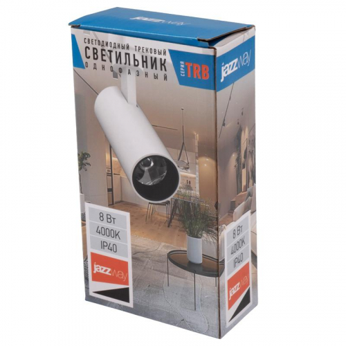 Светильник светодиодный трековый TRB 0708 8Вт 4000К IP40 24град. WH 1ф бел. Pro JazzWay 5066175 фото 2 Светильник светодиодный трековый TRB 0708 8Вт 4000К IP40 24град. WH 1ф бел. Pro JazzWay 5066175 фото 2