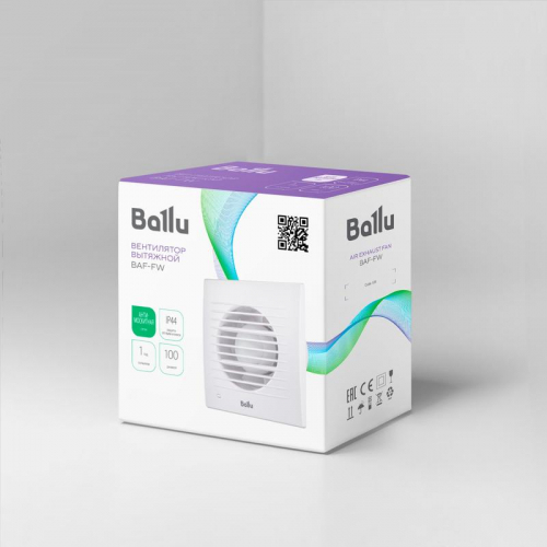 Вентилятор вытяжной BAF-FW 100 N Ballu НС-1606093 фото 8