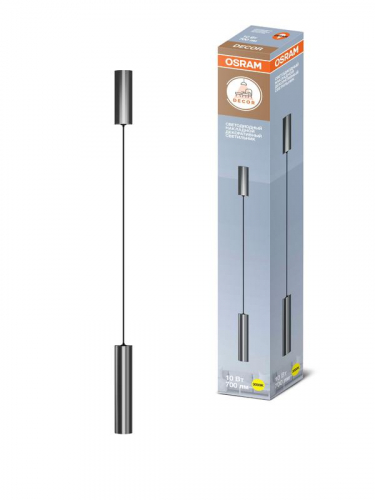Светильник светодиодный TUBE SURFSP DLTB 10Вт 3000К тепл. бел. 700лм подвесной сер. OSRAM 4607194233076 Светильник светодиодный TUBE SURFSP DLTB 10Вт 3000К тепл. бел. 700лм подвесной сер. OSRAM 4607194233076