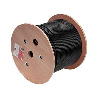 Кабель витая пара U/UTP кат.6 PE 4PR 23AWG OUTDOOR SOLID черн. (уп.305м) Rexant 01-0058