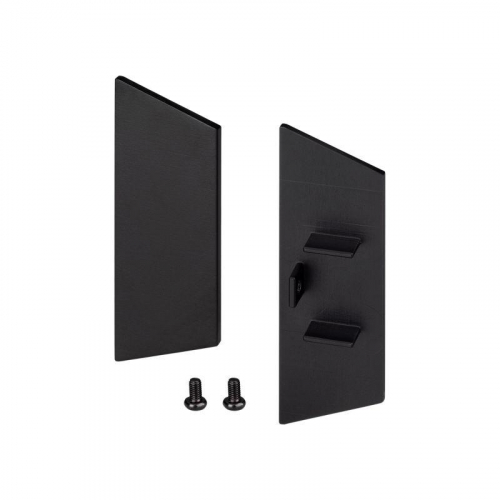 Заглушка WALL-2575 BLACK глухая металл (комплект) Arlight 052361