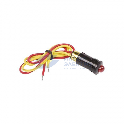 Индикатор малый d8 12В с проводом красн. LED (WL-04) Rexant 36-4710 Индикатор малый d8 12В с проводом красн. LED (WL-04) Rexant 36-4710