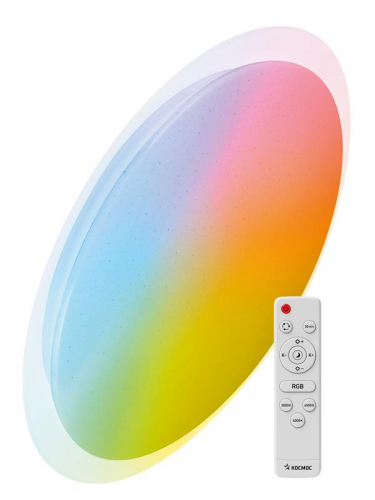 Светильник светодиодный PREMIUM GALAXY-RGB 75Вт 230В 3000-6500К 6000лм IP40 555х83мм настенно-потолочный управляемый с пультом ДУ с RGB подсветкой КОСМОС KSGalaRGB75W Светильник светодиодный PREMIUM GALAXY-RGB 75Вт 230В 3000-6500К 6000лм IP40 555х83мм настенно-потолочный управляемый с пультом ДУ с RGB подсветкой КОСМОС KSGalaRGB75W