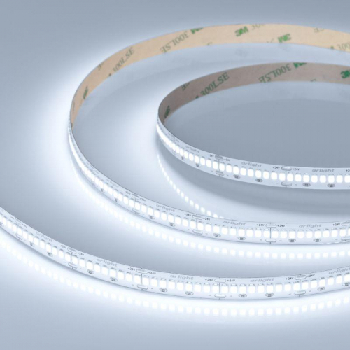 Лента светодиодная ULTRA-A288-10mm 24V White 6000К 17Вт/м IP20 высок. эффект. 200лм/Вт (уп.5м) Arlight 054928