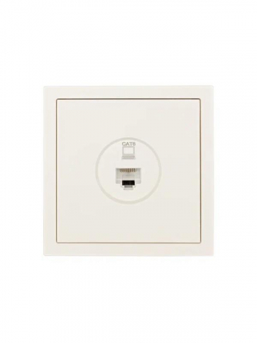 Розетка компьютерная 1-мест. СП ZIMA IP20 слон. кость LEZARD 704-9088-140 фото 3