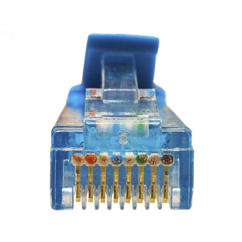 Патч-корд UTP 5e 4х2 26AWG (7х0.16мм) Cu LSZH 0.5м син. SUPRLAN 10-0146 фото 3 Патч-корд UTP 5e 4х2 26AWG (7х0.16мм) Cu LSZH 0.5м син. SUPRLAN 10-0146 фото 3
