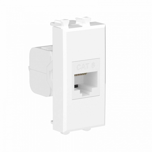 Розетка компьютерная 1мод. Avanti "Белое облако" RJ45 кат.6 без шторок модульная механизм DKC 4400691 фото 2 Розетка компьютерная 1мод. Avanti "Белое облако" RJ45 кат.6 без шторок модульная механизм DKC 4400691 фото 2