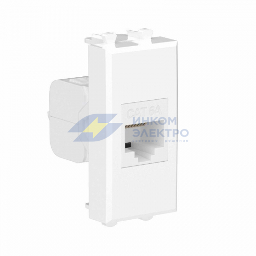 Розетка компьютерная 1мод. Avanti "Белое облако" RJ45 кат.6A без шторок модульная механизм DKC 4400671 фото 2 Розетка компьютерная 1мод. Avanti "Белое облако" RJ45 кат.6A без шторок модульная механизм DKC 4400671 фото 2