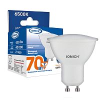 Лампа светодиодная GU10 7Вт софит 6500К 630лм 230В IONICH 1900