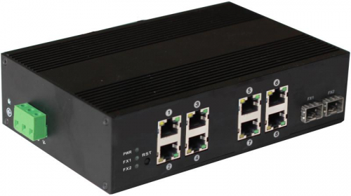 Коммутатор промышленный PoE SW-60802/IC на 10 портов OSNOVO 11058