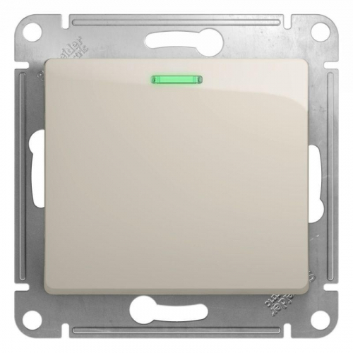 Переключатель проходной 1-кл. СП Glossa 10А IP20 (сх. 6а) 10AX с подсветкой механизм молочн. SE GSL000963 Переключатель проходной 1-кл. СП Glossa 10А IP20 (сх. 6а) 10AX с подсветкой механизм молочн. SE GSL000963