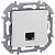 Розетка компьютерная СП Inspiria RJ45 кат.5E UTP IP20 бел. IEK 673825