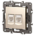 Розетка компьютерная 2-м Elegance 14-3108-04 RJ45 IP20 механизм шампань Эра Б0034311