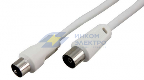 Шнур TV Plug - TV Jack 3м бел. Rexant 18-0004 Шнур TV Plug - TV Jack 3м бел. Rexant 18-0004
