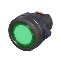 Головка кнопки плоская прозрачная без фиксации зел. DKC M22P-FMLGP