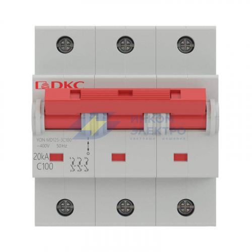 Выключатель автоматический модульный YON MD125-3D100-14ln DKC MD125-3D100 фото 2