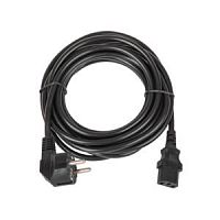 Кабель питания CEE 7/7 евровилка с заземл./разъем C13 IEC 60320 3х1кв.мм 250В 10А 5м черн. TLK TLK-PCC10-050