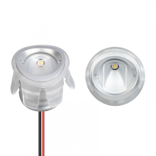 Светильник ALT-LODESTAR-HANDRAIL-R27-1.5W Warm3000 GR 30х60deg 12-24В 1.5Вт 3000К IP67 ландшафтный метал. Arlight 045490