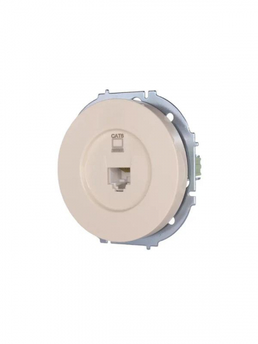 Розетка компьютерная СП OSEN RJ45 кат.6 механизм сл. кость LEZARD 743-9088-140 фото 2