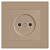 Розетка 1-м СП Accent 6-201-04 16А IP20 250В 2P шампань Intro Б0063663