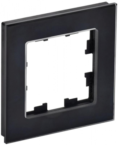 Рамка 1-м BRITE РУ-1-2-БрЧ стекло черн. IEK BR-M12-G-K02 Рамка 1-м BRITE РУ-1-2-БрЧ стекло черн. IEK BR-M12-G-K02