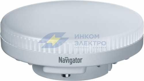 Лампа светодиодная 94 249 NLL-GX53-6-230-2.7K 6Вт таблетка 2700К тепл. бел. GX53 440лм 220-240В Navigator 94249
