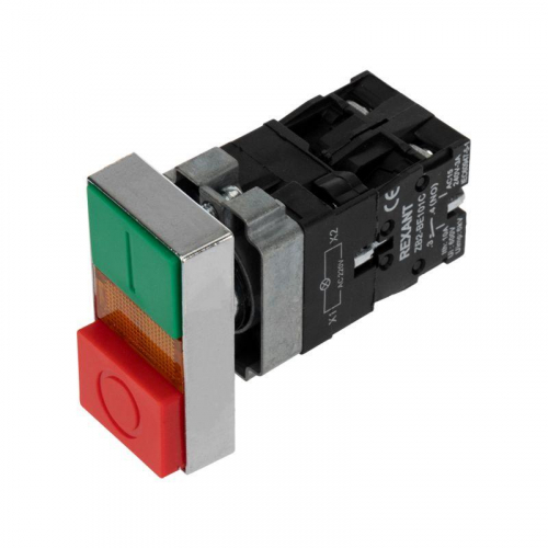 Кнопка LAY5 &amp;amp;amp;quot;I-O&amp;amp;amp;quot; прямоугольная 230 В NO+NC Rexant 36-5541 фото 5