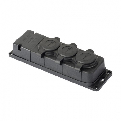 Колодка 3-м 16А IP44 2P+PE 230В с защ. крышками каучук PROxima EKF RPS-015-16-230-44-r Колодка 3-м 16А IP44 2P+PE 230В с защ. крышками каучук PROxima EKF RPS-015-16-230-44-r