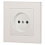 Розетка 1-м СП Accent 6-201-06 16А IP20 250В 2P перламутр. Intro Б0063667