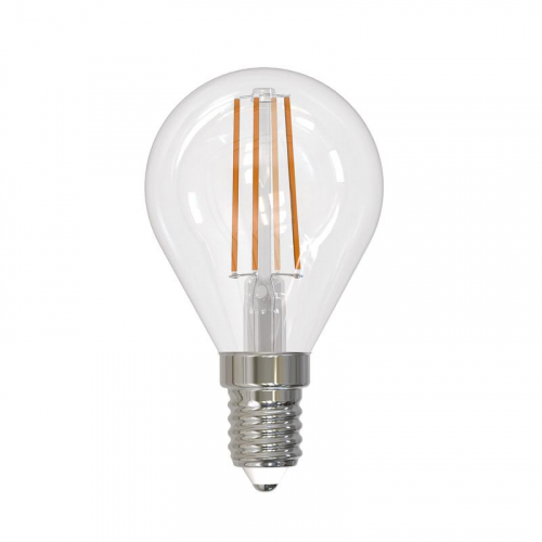 Лампа светодиодная LED-G45-9W/4000K/E14 /CL/DIM GLA01TR Air 9Вт 4000К нейтр. бел. диммир. (упак. картон) Uniel UL-00005192