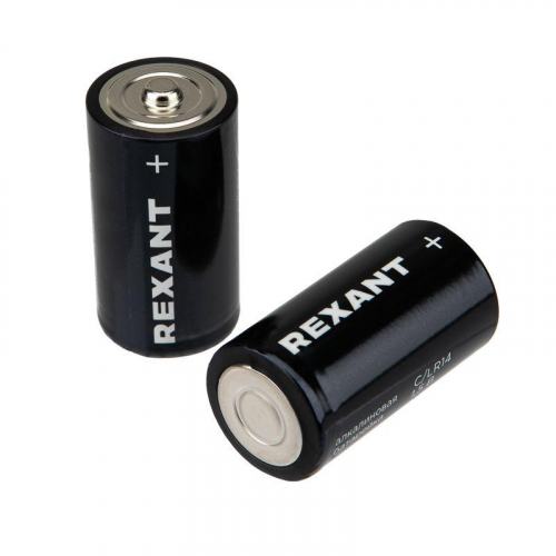 Элемент питания алкалиновый С/LR14 1.5В (блист.2шт) Rexant 39-1014 фото 3