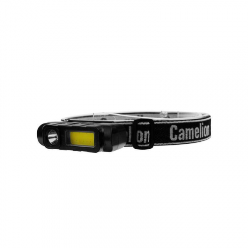 Фонарь налобный LED53414 аккум. 3.7В XPE+COB 3Вт 4 реж. Type-C бокс черн. Camelion 15766 фото 4