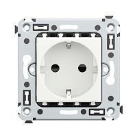 Розетка 1-м СП 2мод. Avanti "Белое облако" 16А IP20 2P+E защ. шторки бел. DKC 4400003